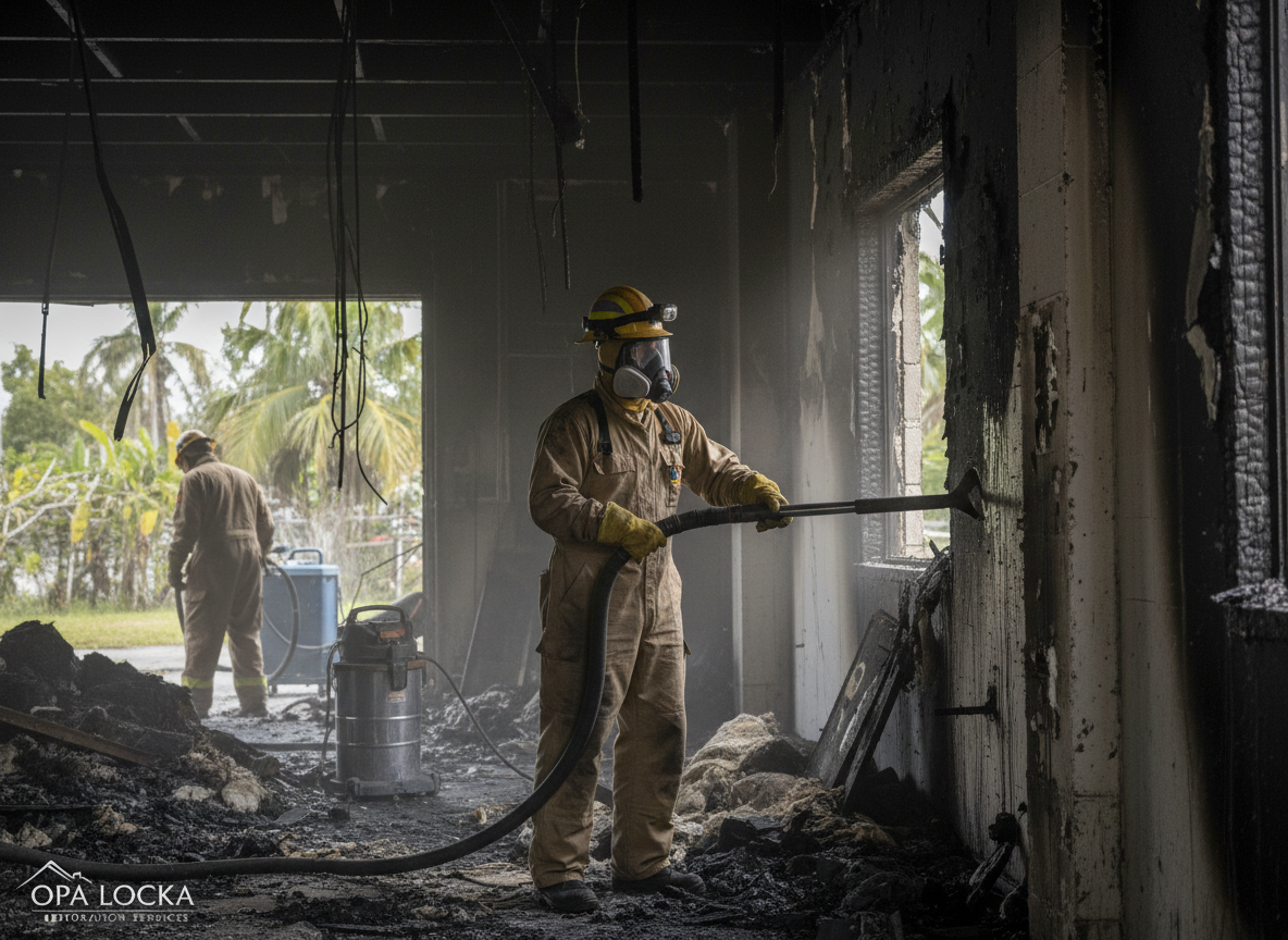 Commercial fire restoration in Opa Locka