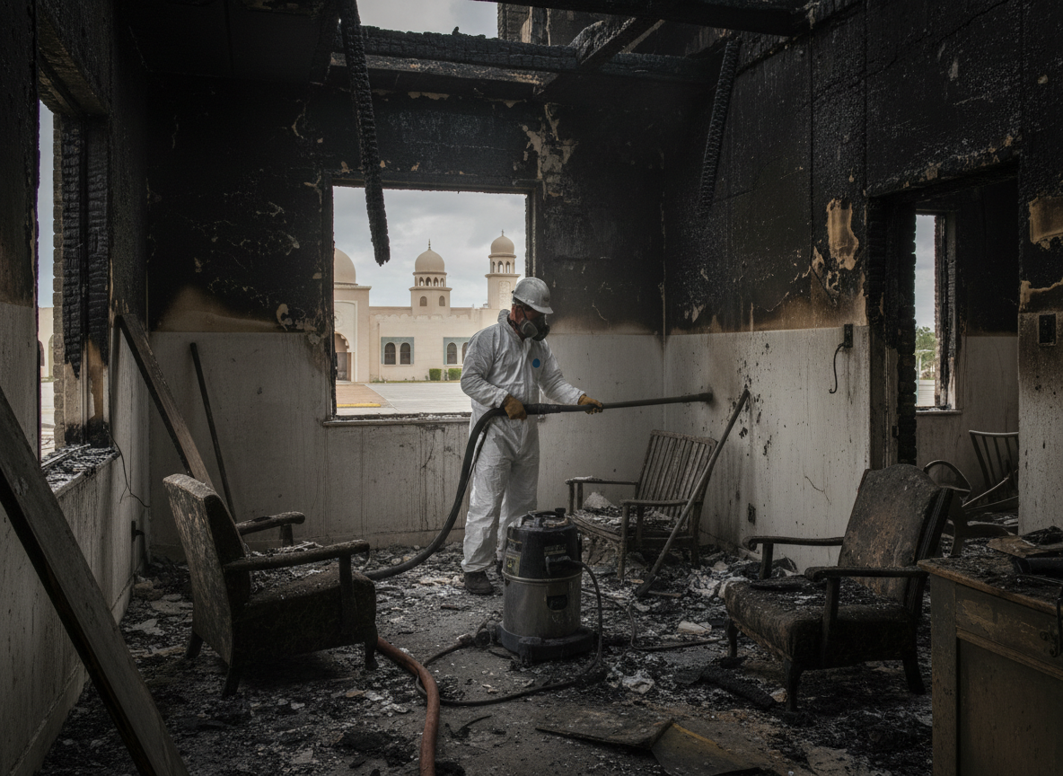 Fire damage clean up in Opa Locka