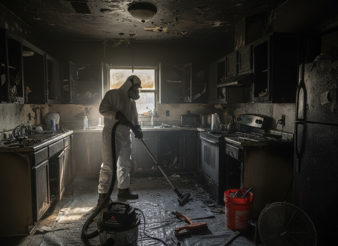 Kitchen fire cleanup in Opa Locka