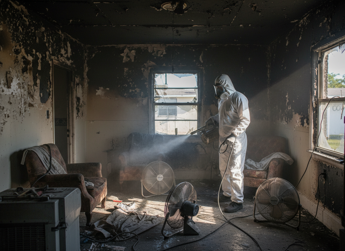 Odor removal after fire in Opa Locka