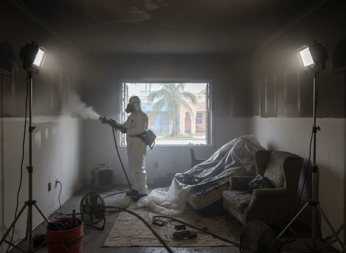 Smoke damage restoration in Opa Locka