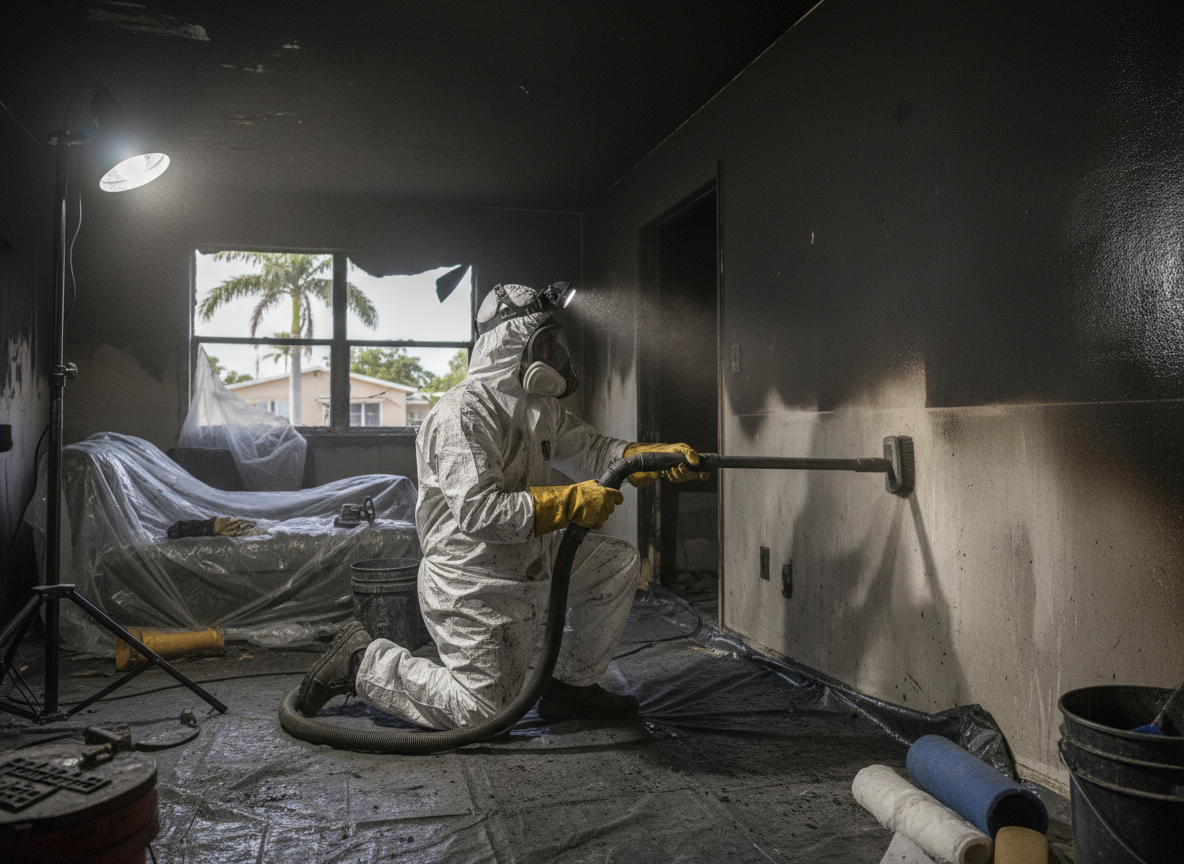 Soot removal in Opa Locka